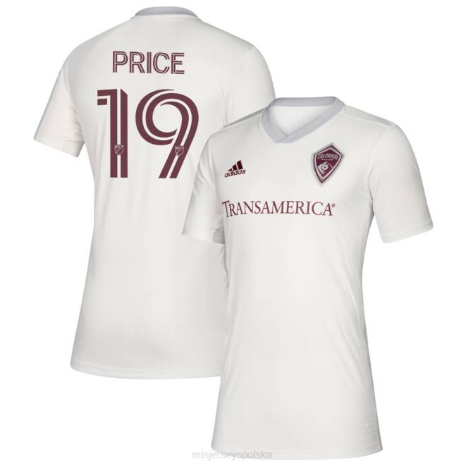 MLS Jerseys Dzieci Colorado Rapids Jack Price Biała replika koszulki adidas 2020 NN6X1420 golf