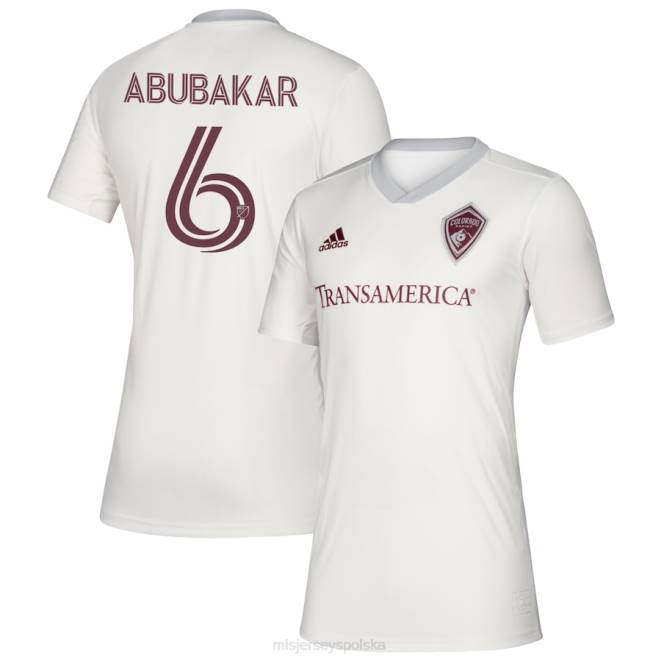 MLS Jerseys Dzieci Biała replika koszulki Adidas Rapids Lalas Abubakar 2020 NN6X1384 golf