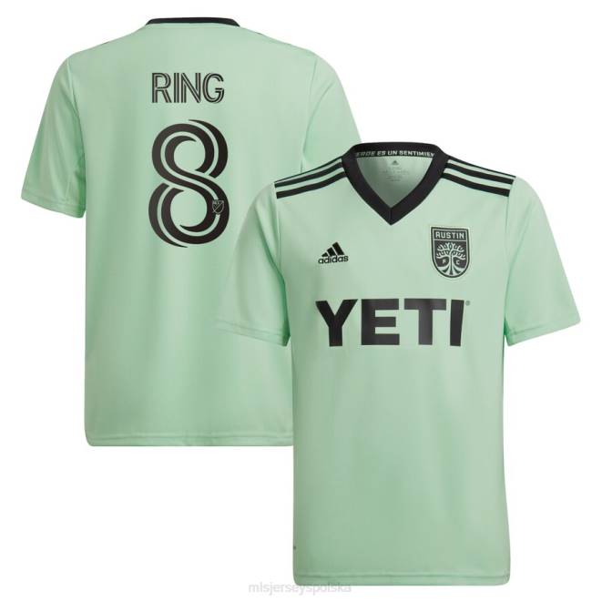 MLS Jerseys Dzieci replika koszulki gracza austin fc alexander ring adidas mint 2022 zestaw sentymento NN6X892 golf