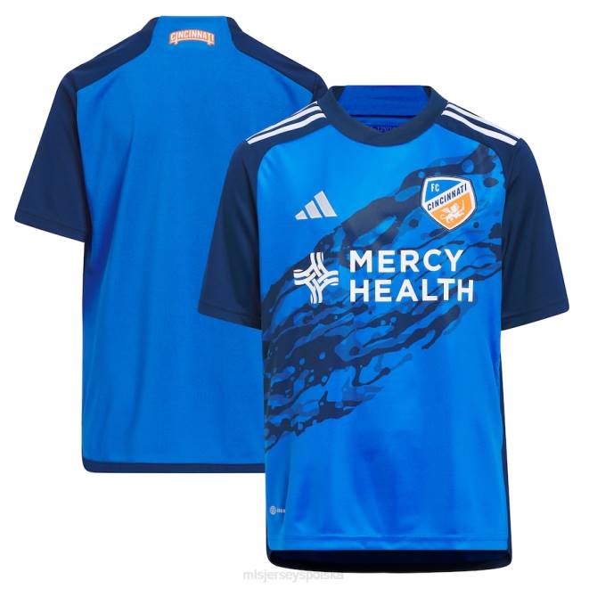 MLS Jerseys Dzieci Replika koszulki FC Ccincinnati adidas 2023 River Kit w kolorze niebieskim NN6X107 golf