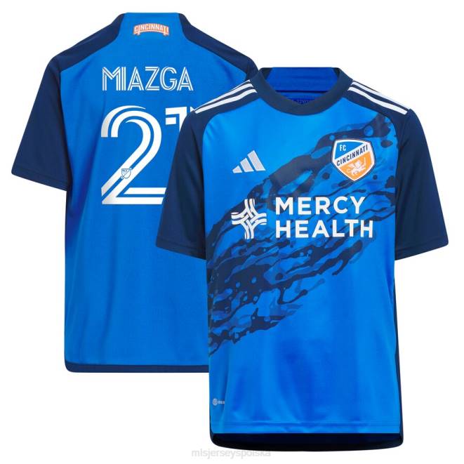 MLS Jerseys Dzieci Replika koszulki FC Ccincinnati Matt Miazga adidas Blue 2023 River Kit NN6X1042 golf