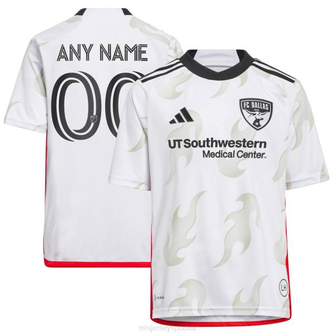 MLS Jerseys Dzieci Biała replika koszulki FC Dallas adidas Burn Baby Burn 2023 NN6X393 golf