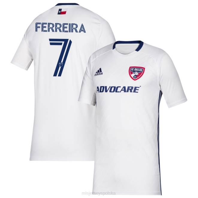 MLS Jerseys Dzieci Biała replika koszulki adidas FC Dallas Jesus Ferreira 2020 NN6X978 golf