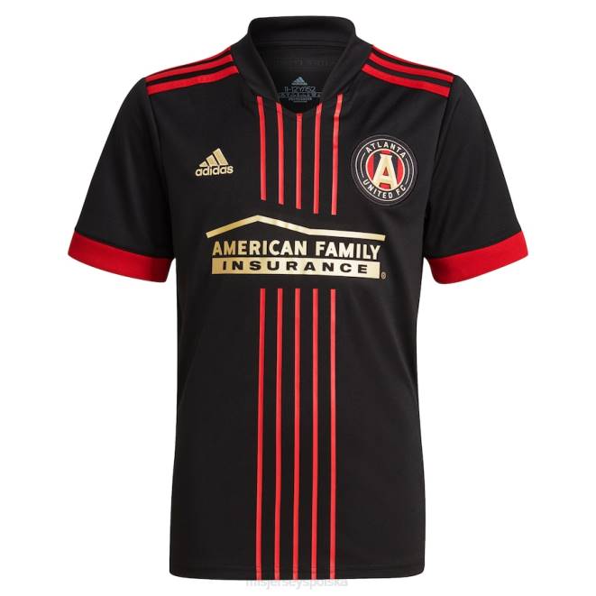 MLS Jerseys Dzieci Atlanta United FC Jurgen Damm adidas czarna 2021 replika koszulki blvck kit NN6X1204 golf