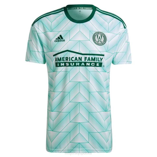 MLS Jerseys Dzieci Atlanta United FC Miles Robinson adidas Mint 2022 Replika koszulki gracza The Forest Kit NN6X1410 golf
