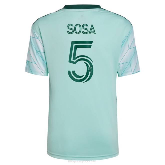 MLS Jerseys Dzieci atlanta united FC Santiago Sosa adidas Mint 2022 zestaw The Forest replika koszulki gracza NN6X1335 golf