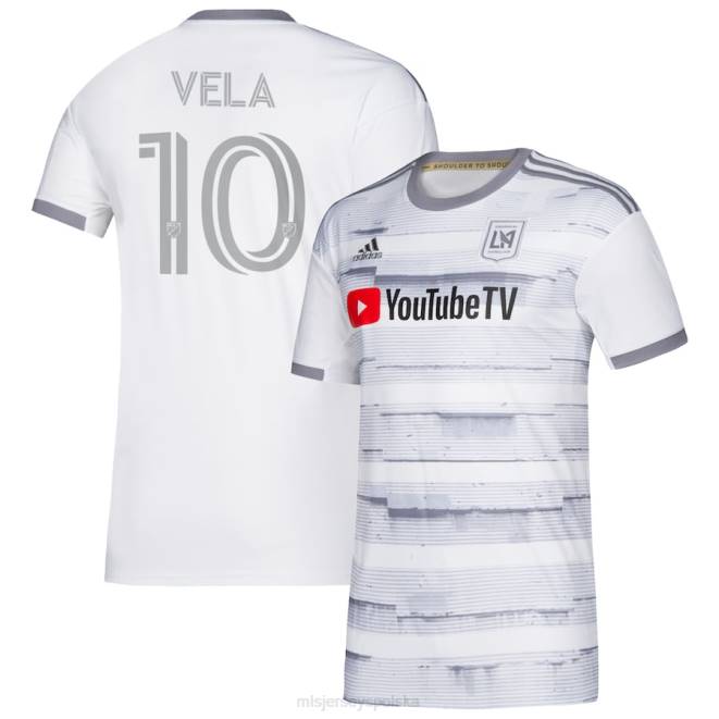MLS Jerseys Dzieci Biała replika koszulki adidas Lafc Carlos Vela 2020 NN6X1048 golf