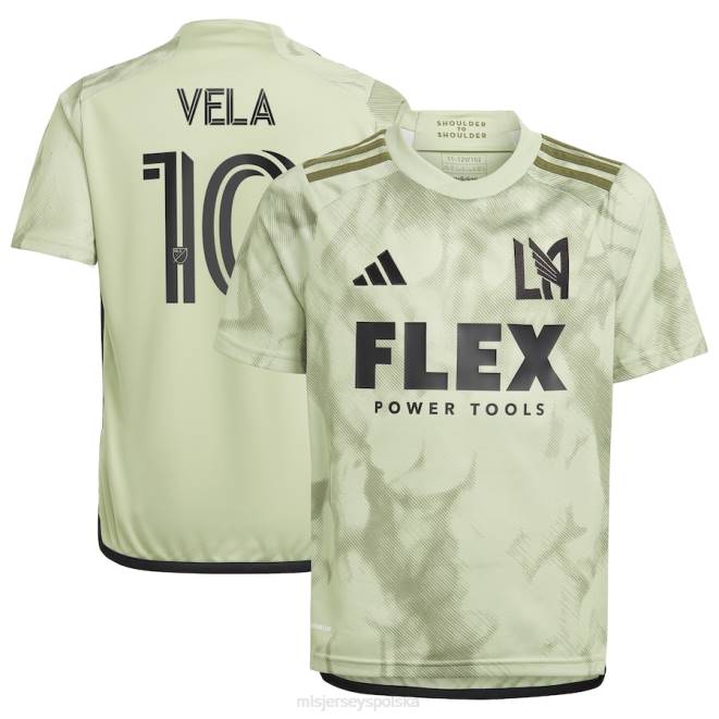 MLS Jerseys Dzieci Replika koszulki zawodnika Lafc Carlos Vela adidas z zasłoną dymną 2023 NN6X228 golf