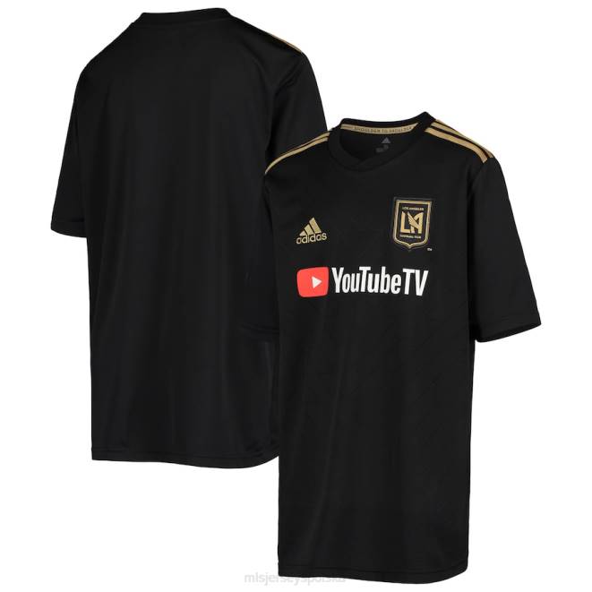 MLS Jerseys Dzieci Czarna replika koszulki domowej adidas Lafc NN6X588 golf