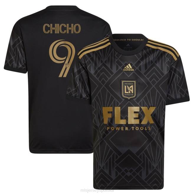 MLS Jerseys Dzieci Lafc Cristian Arango adidas Czarny 2022 Zestaw z okazji 5 rocznicy Replika koszulki zawodnika NN6X1380 golf