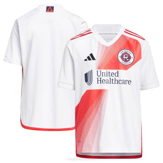 MLS Jerseys Dzieci Biała replika koszulki Adidas Rewolucja Nowej Anglii 2023 NN6X115 golf