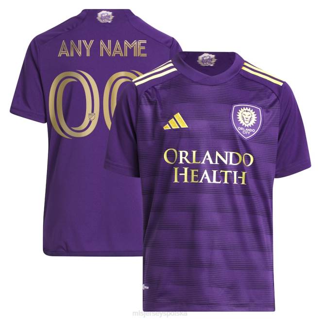MLS Jerseys Dzieci Orlando City SC Adidas Purple 2023 replika niestandardowej koszulki The Wall Kit NN6X328 golf