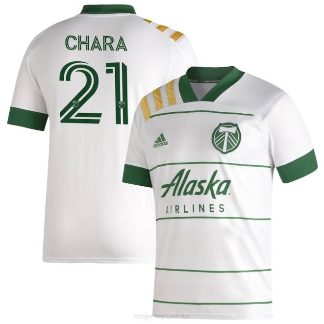 MLS Jerseys Dzieci Biała replika koszulki zawodnika Portland Timbers Diego Chara adidas 2020 NN6X775 golf