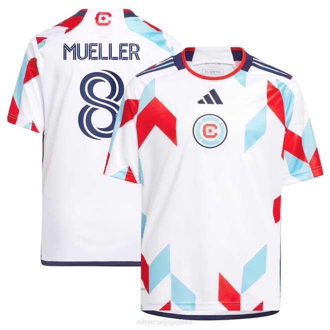 MLS Jerseys Dzieci chicago fire chris mueller adidas biały 2023 zestaw do wszystkich replik koszulek zawodników NN6X658 golf