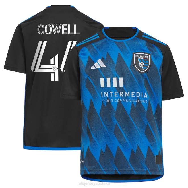MLS Jerseys Dzieci Niebieska replika koszulki Adidas 2023 z aktywnym błędem, trzęsienia ziemi w San Jose cade cowell NN6X1179 golf