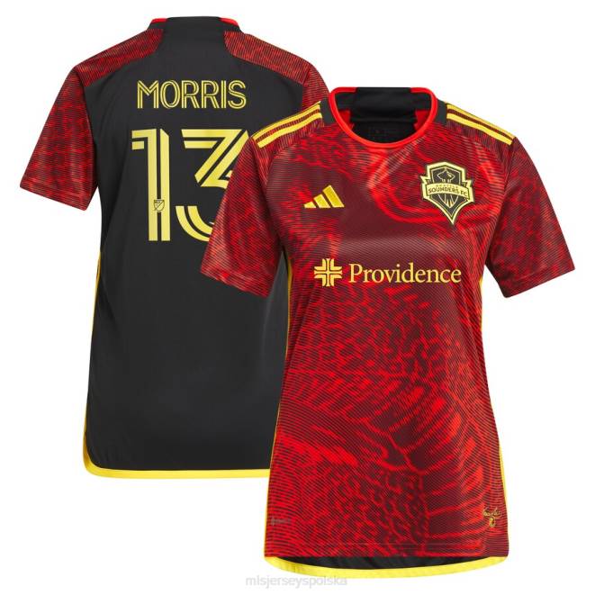 MLS Jerseys kobiety Seattle Sounders FC Jordan Morris Adidas Red 2023 The Bruce Lee Kit replika koszulki NN6X383 golf
