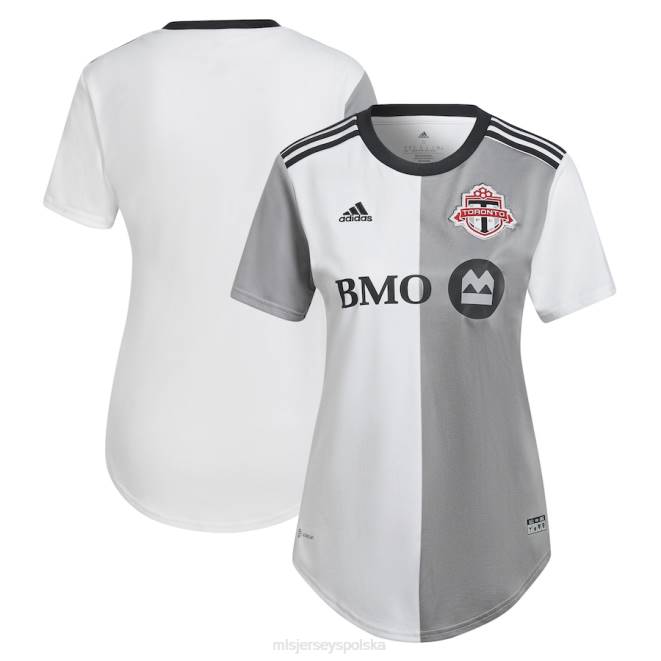 MLS Jerseys kobiety Biała replika zestawu społecznościowego Toronto FC adidas 2022 z pustą koszulką NN6X997 golf