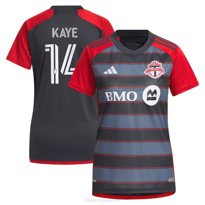 MLS Jerseys kobiety replika koszulki zawodnika Toronto FC Mark-Anthony Kaye adidas 2023 Club Kit NN6X1143 golf