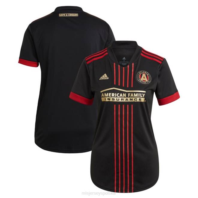 MLS Jerseys kobiety Atlanta United FC adidas czarna 2021 replika koszulki blvck kit NN6X81 golf