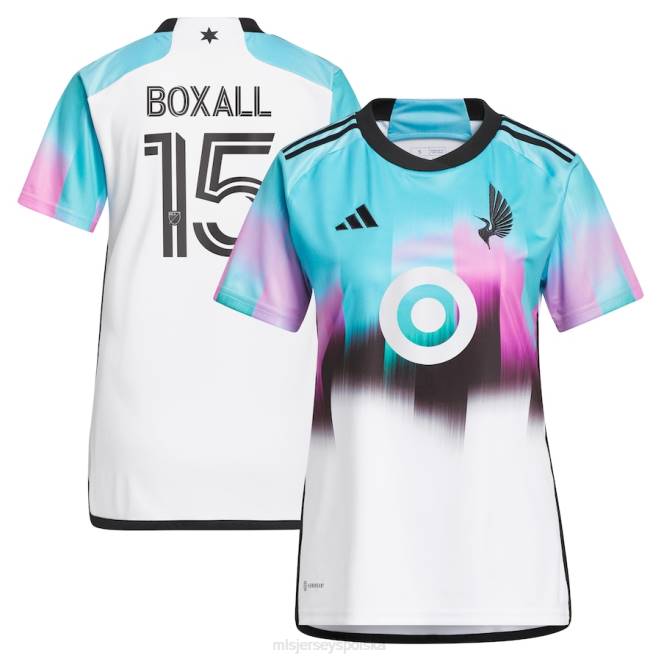 MLS Jerseys kobiety Replika koszulki Minnesota United FC Michael Boxall adidas 2023 The Northern Lights Kit NN6X1475 golf
