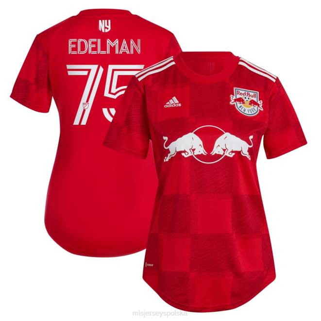 MLS Jerseys kobiety koszulka zawodnika New York Red Bulls Daniel Edelman adidas czerwona 2023 1ritmo replika NN6X1137 golf