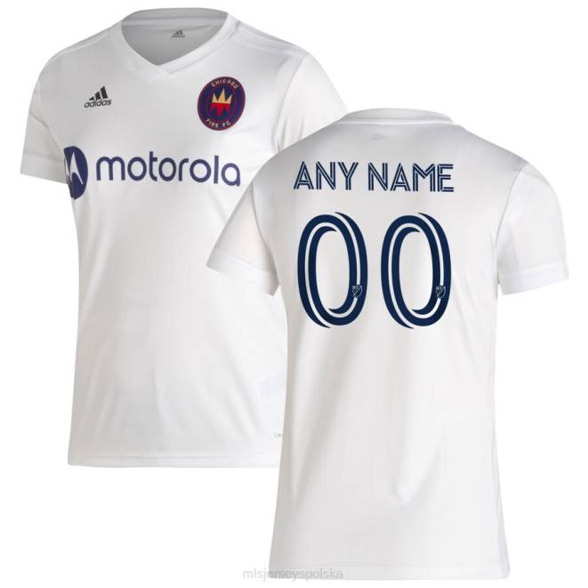 MLS Jerseys kobiety Biała replika koszulki Adidas Chicago Fire 2020 na zamówienie NN6X1301 golf