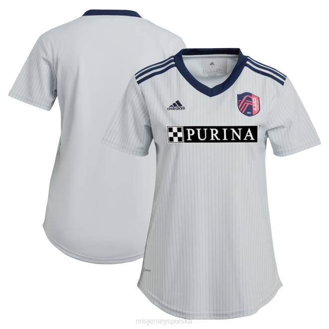 MLS Jerseys kobiety ul. Replika koszulki Louis City SC adidas szara 2023 Spirit Kit NN6X87 golf