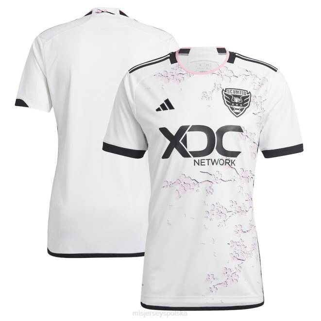 MLS Jerseys mężczyźni DC Replika koszulki United adidas White 2023 z zestawu kwiatu wiśni NN6X43 golf