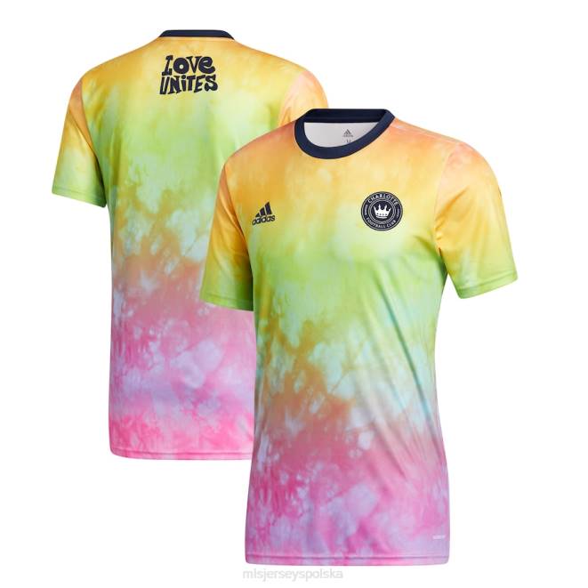 MLS Jerseys mężczyźni Koszulka Charlotte FC Adidas 2021 Pride przed meczem NN6X345 golf