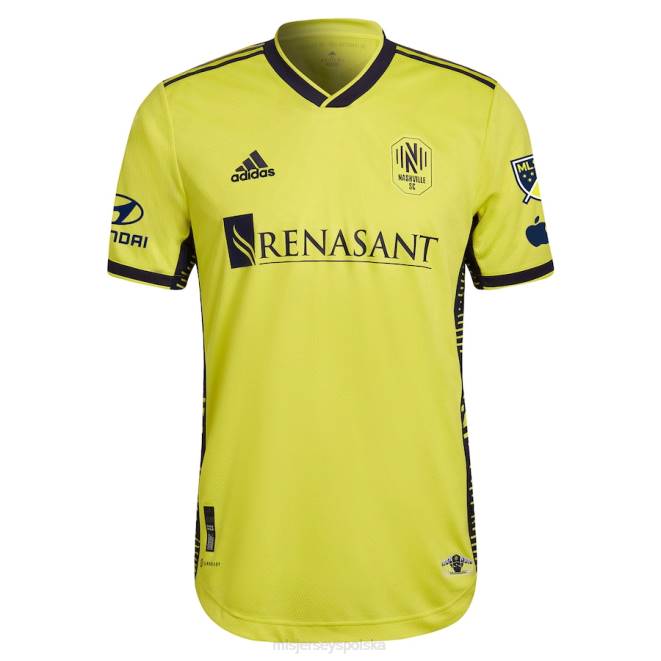 MLS Jerseys mężczyźni Nashville sc adidas żółty 2023 zestaw do powrotu do domu, autentyczna, niestandardowa koszulka NN6X191 golf
