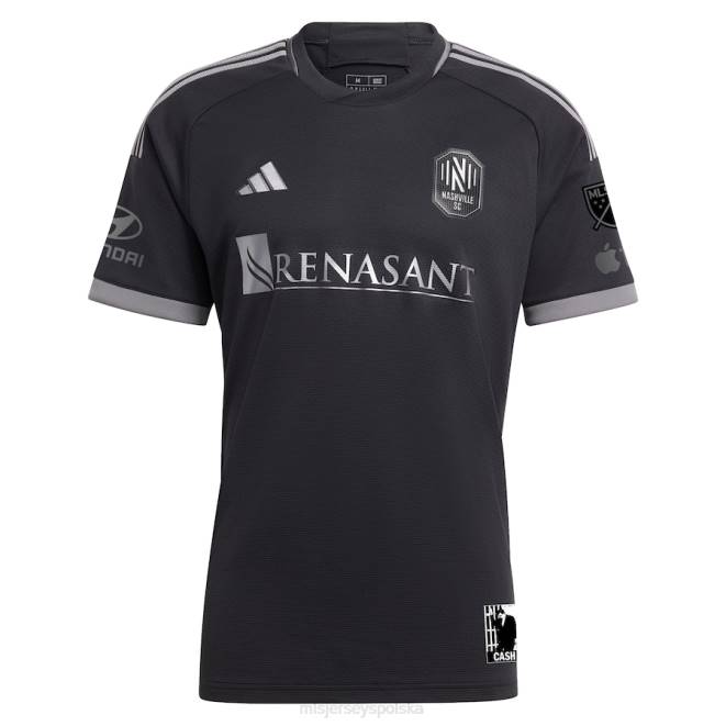 MLS Jerseys mężczyźni nashville sc adidas czarny 2023 mężczyzna w czarnym zestawie, autentyczna koszulka NN6X2 golf