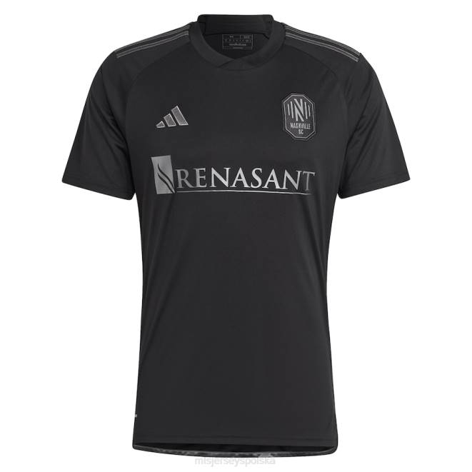 MLS Jerseys mężczyźni nashville sc adidas czarny 2023 męski w czarnej replikie niestandardowej koszulki NN6X217 golf