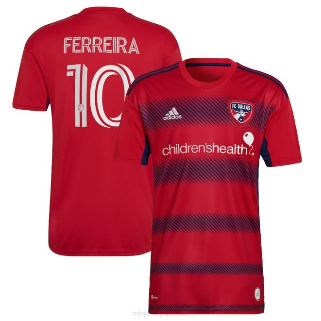 MLS Jerseys mężczyźni Replika koszulki zawodnika FC Dallas Jesus Ferreira adidas czerwona 2023 Crescendo Kit NN6X1072 golf