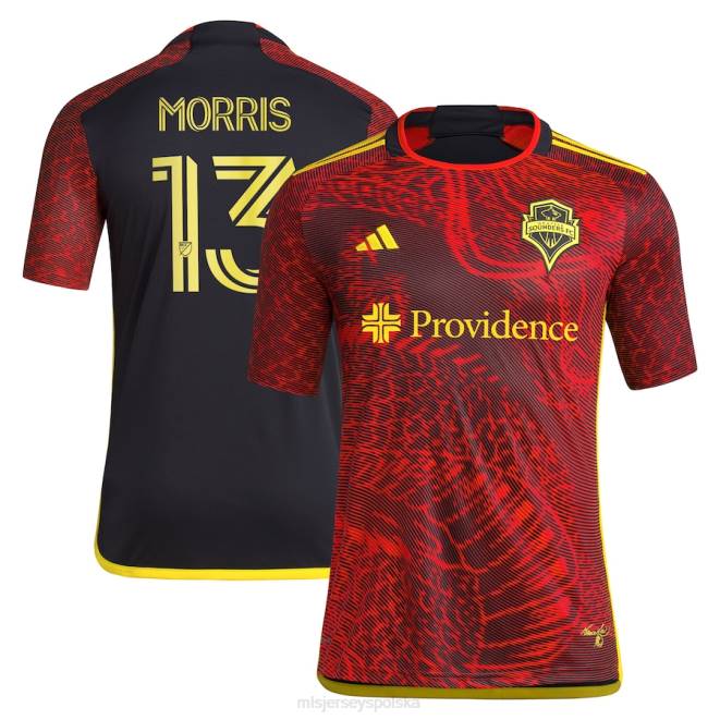 MLS Jerseys mężczyźni Seattle Sounders FC Jordan Morris Adidas Red 2023 The Bruce Lee Kit replika koszulki NN6X114 golf