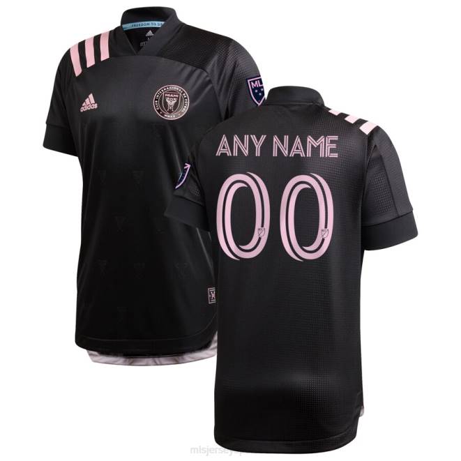 MLS Jerseys mężczyźni inter miami cf adidas czarna 2020 inauguracyjna, niestandardowa, autentyczna koszulka wyjazdowa NN6X1100 golf