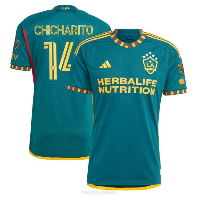 MLS Jerseys mężczyźni la galaxy chicharito adidas zielona 2023 la kit autentyczna koszulka zawodnika NN6X1237 golf