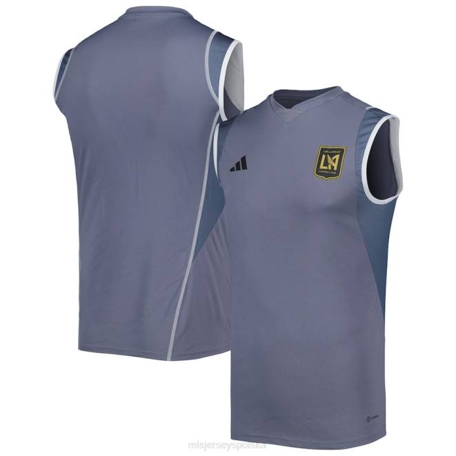 MLS Jerseys mężczyźni Szara koszulka treningowa bez rękawów lafc adidas 2023 NN6X433 golf