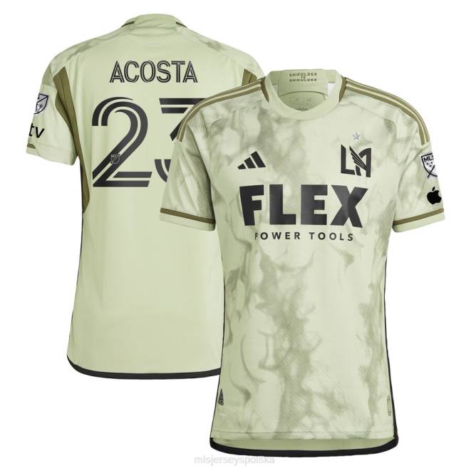 MLS Jerseys mężczyźni Oryginalna koszulka zawodnika Lafc Kellyn Acosta adidas w kolorze zielonym 2023 smokescreen NN6X882 golf