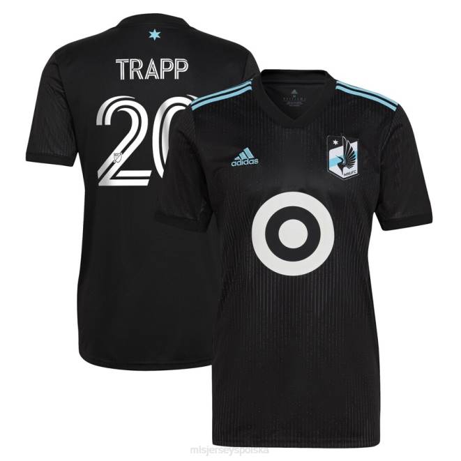 MLS Jerseys mężczyźni replika koszulki zawodnika Minnesota United FC Wil Trapp adidas czarna 2022 Minnesota Night Kit NN6X1014 golf