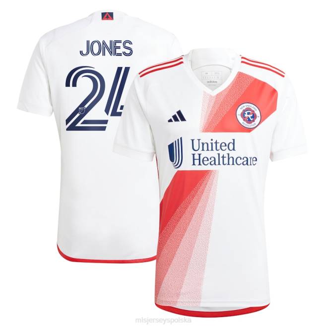 MLS Jerseys mężczyźni Biała replika koszulki Adidas Adidas Rewolucja Nowej Anglii 2023 Dejuan Jones NN6X934 golf