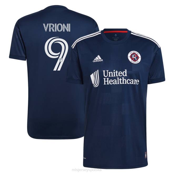 MLS Jerseys mężczyźni replika koszulki zawodnika New England Revolution giacomo vrioni adidas navy 2023 the liberty kit NN6X931 golf