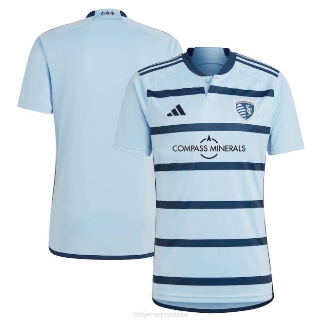 MLS Jerseys mężczyźni Replika sportowej koszulki adidas Kansas City jasnoniebieska 2023 hoops 4.0 NN6X218 golf