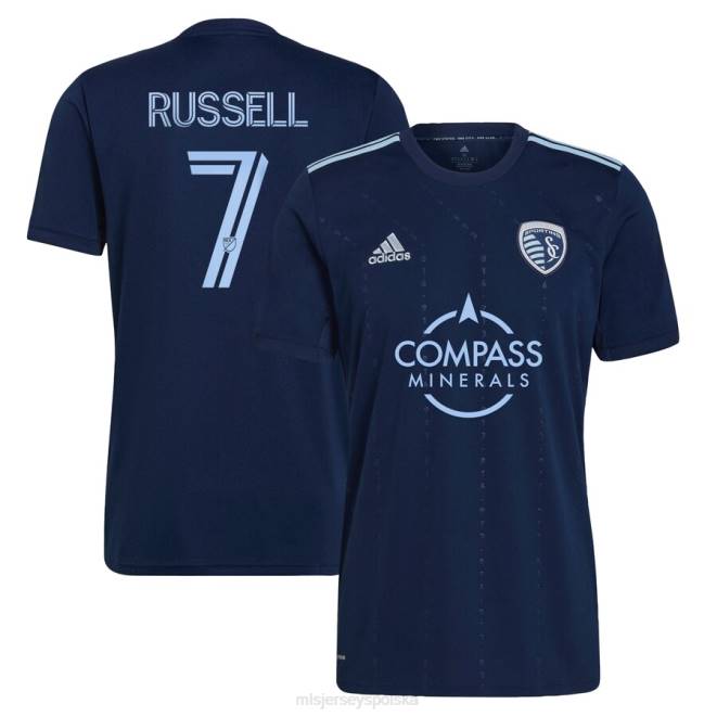 MLS Jerseys mężczyźni sportowa koszulka gracza kansas city johnny russell adidas niebieska 2022 state line 3.0 NN6X937 golf